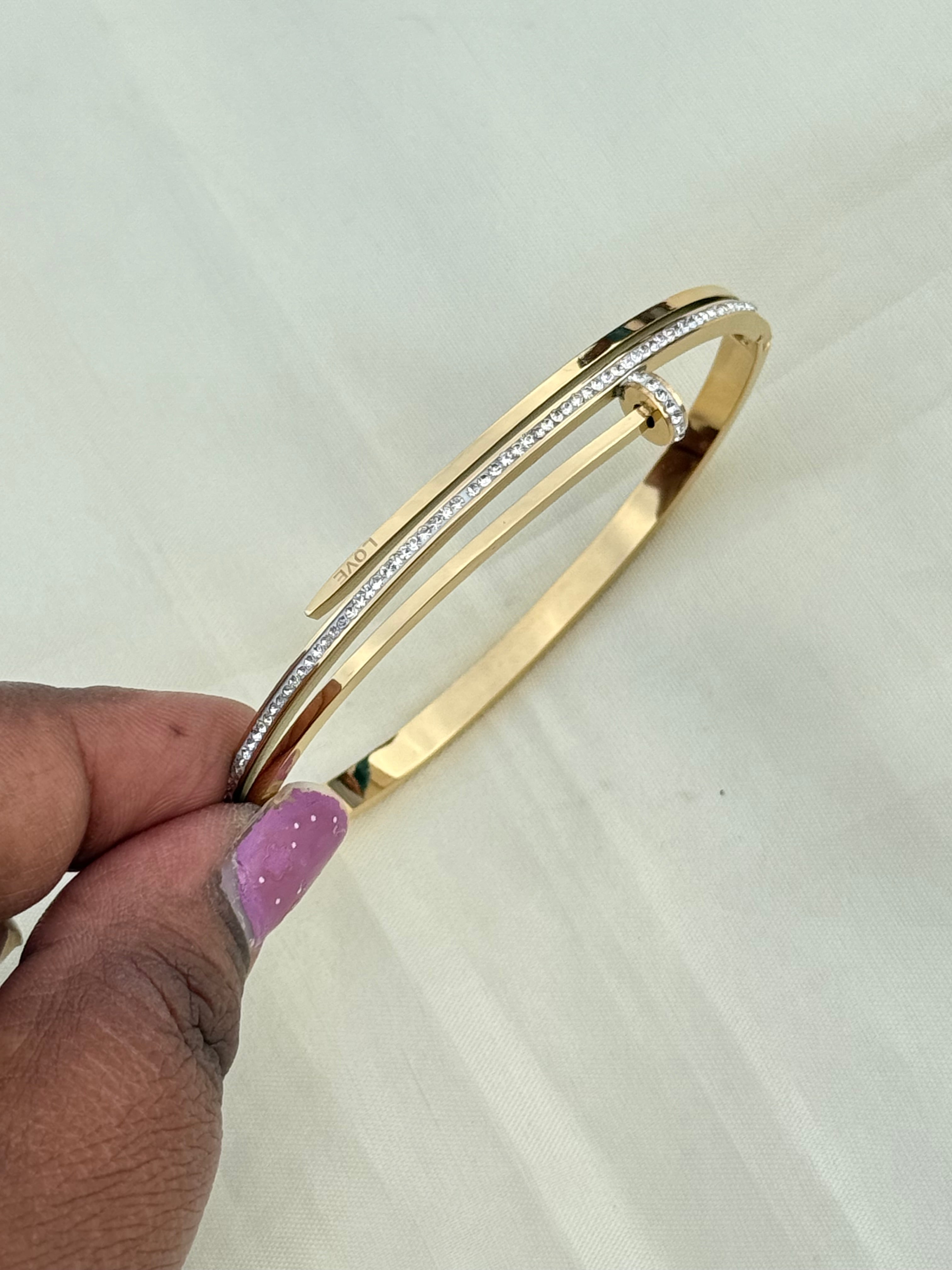 Ab013 3 layers anti-tarnish bracelet