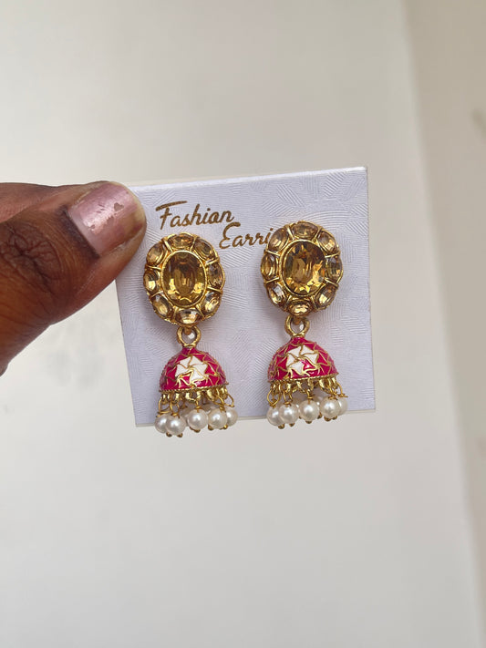 Small size Meenakari Earrings