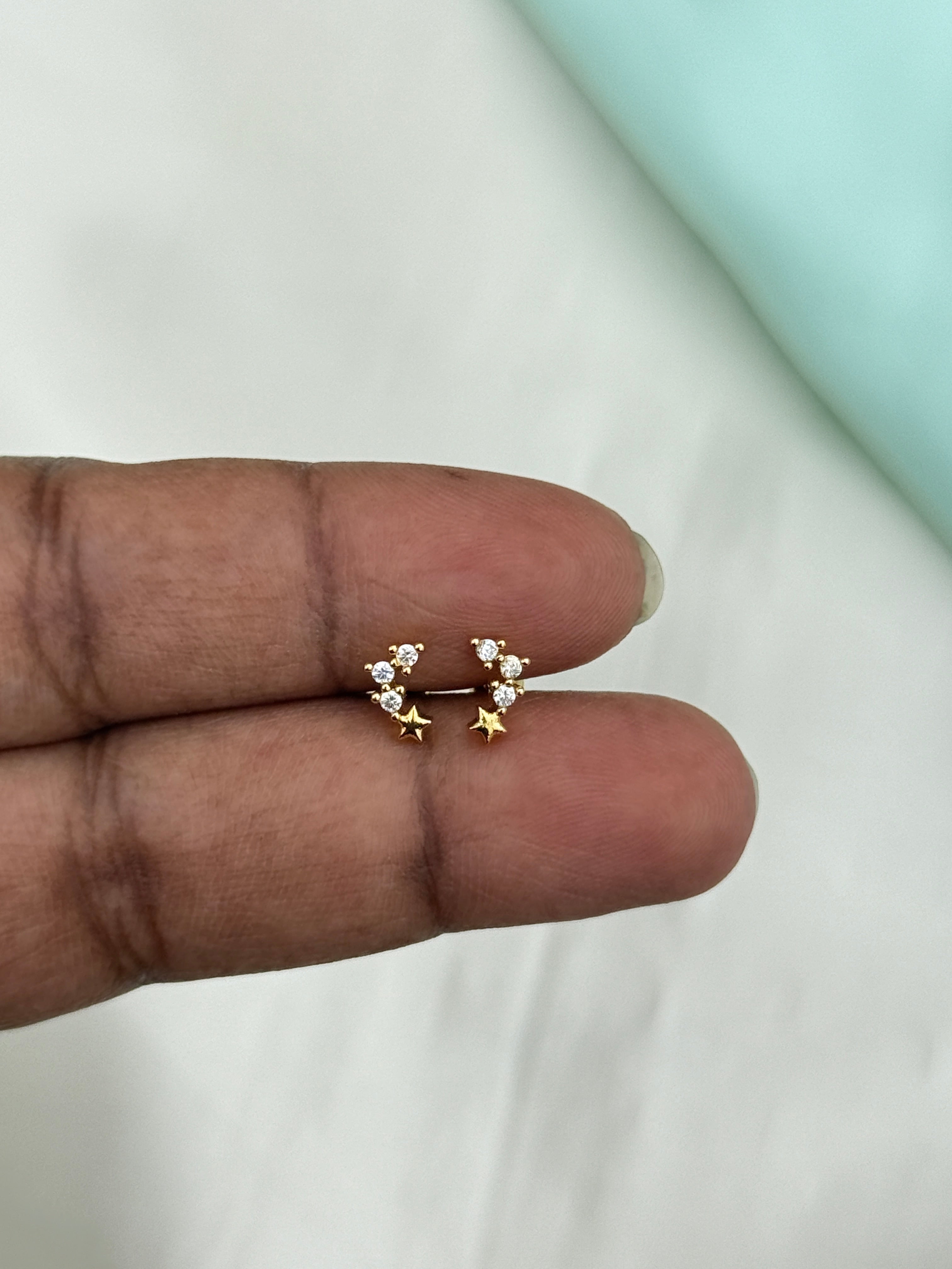 St169 3stone star back ball second tops
