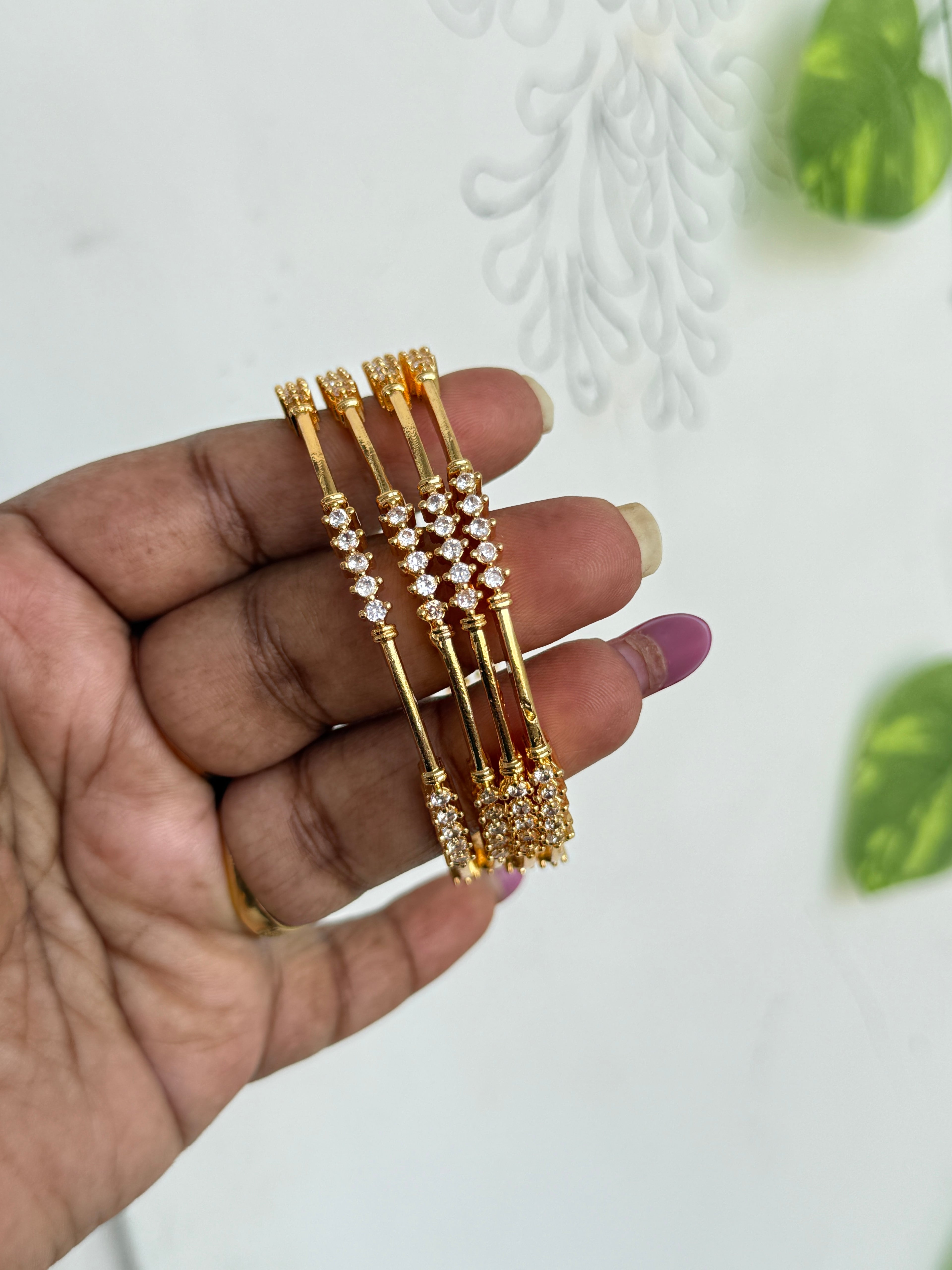 Sb115 slim diamond replica bangles