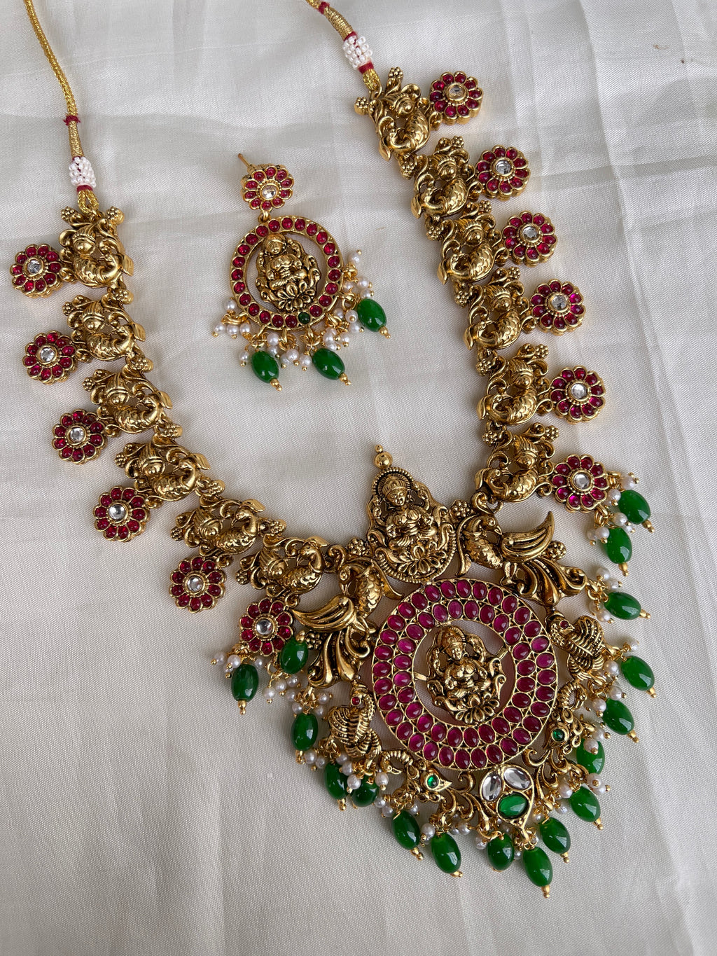 Lakshmi devi kemp nakshi neckset ns2005