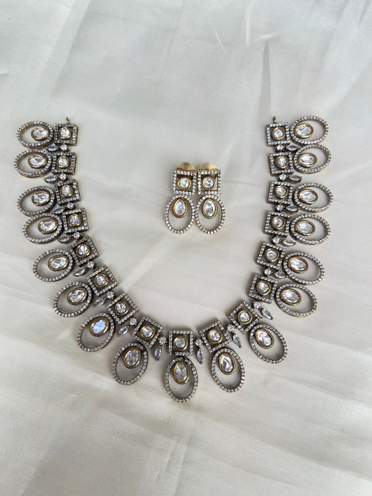 Moissanite classy neckset