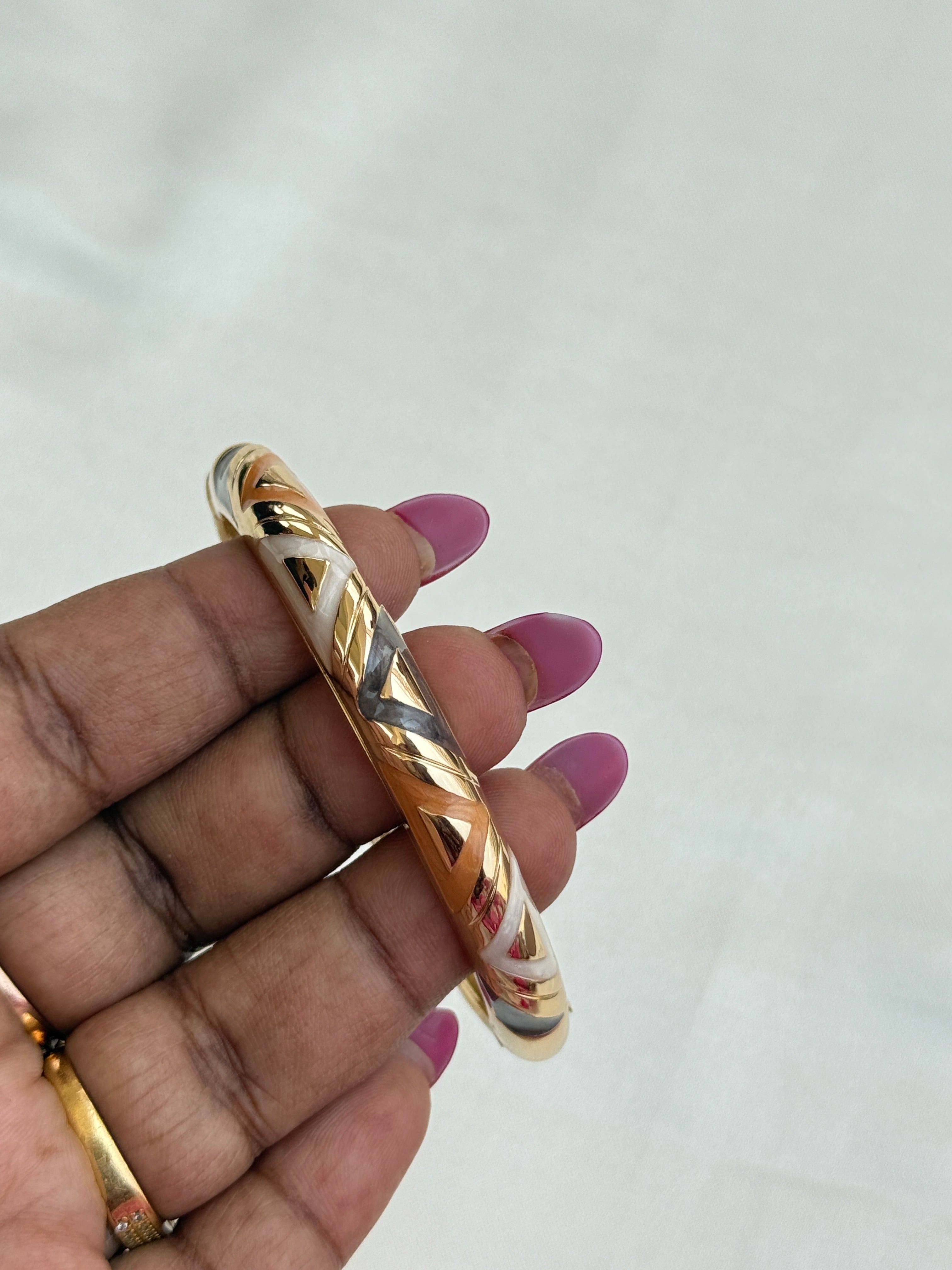 Ab086 anti tarnish openable kada bangle suits for 2.6 and 2.8 size