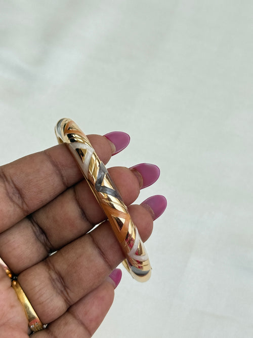 Ab086 anti tarnish openable kada bangle suits for 2.6 and 2.8 size