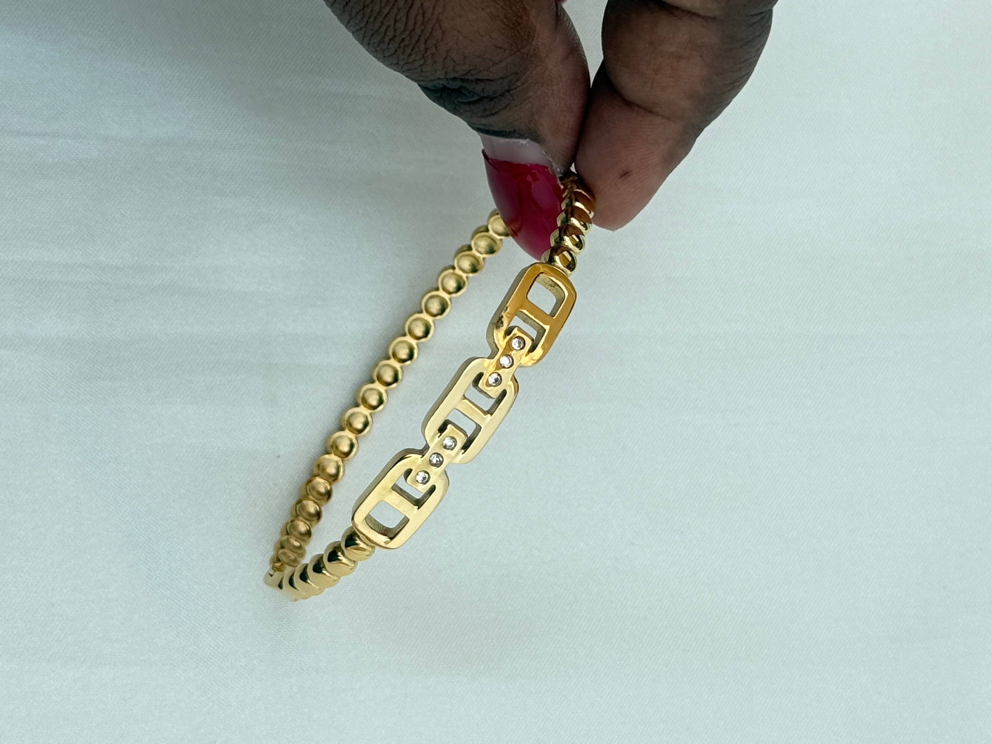 Ab556 anti tarnish openable kada bracelet
