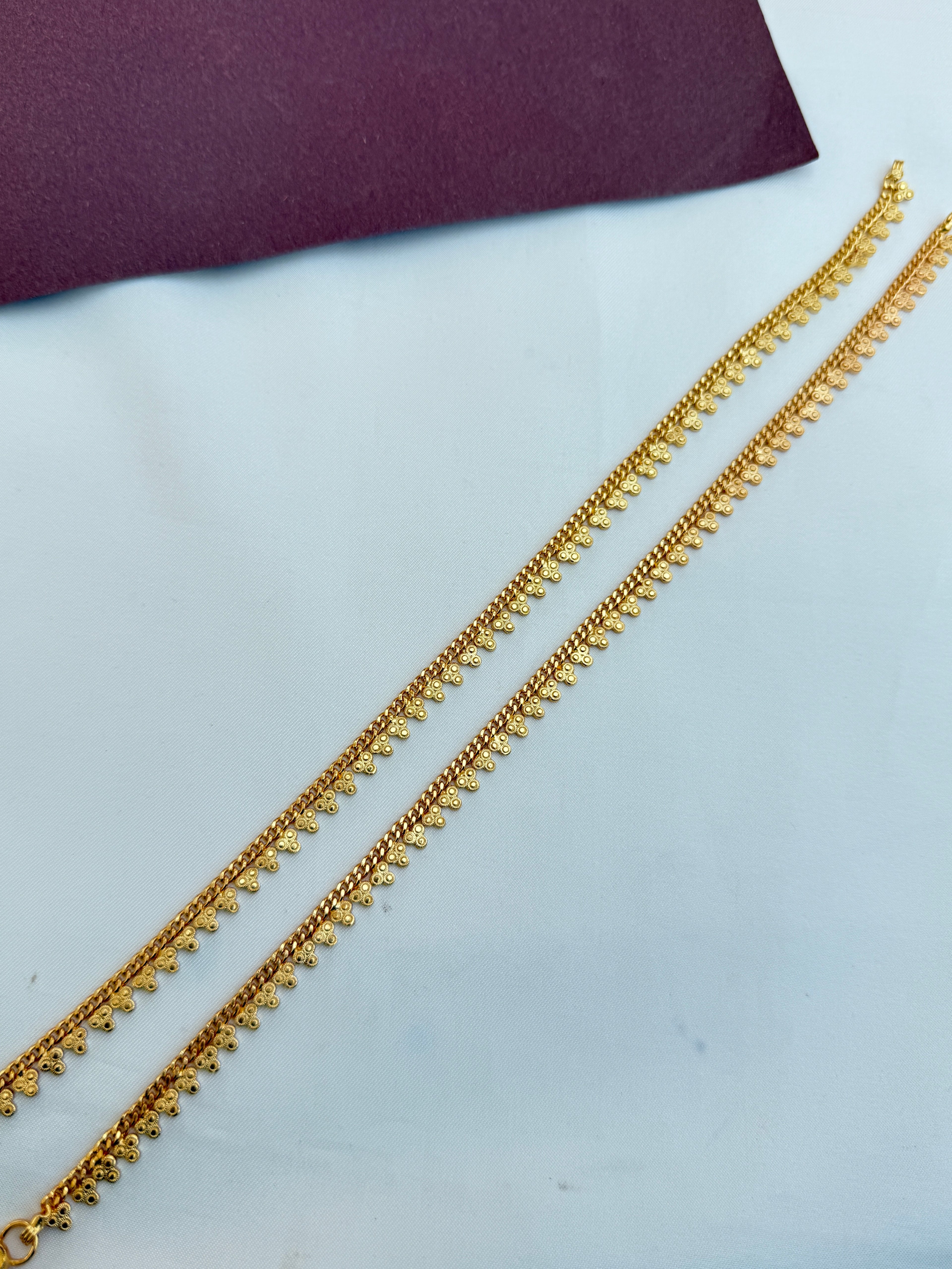 Ak118 flower anklets