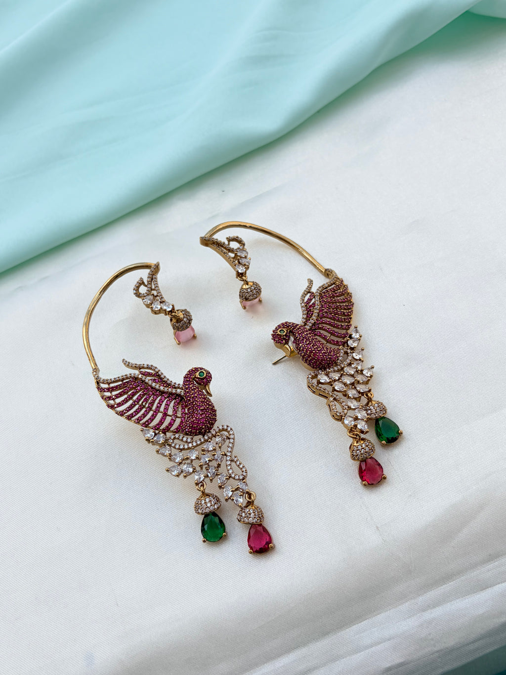 Peacock designs earcuff Er938