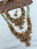 BS244 lakshmi Devi peacock bridal set