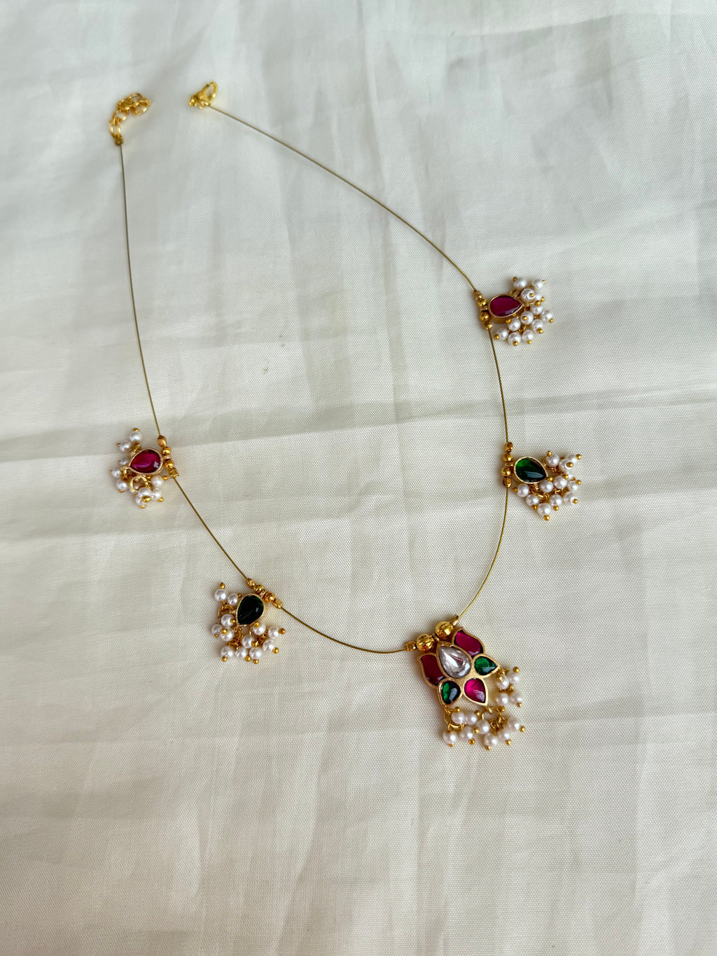 Jadau Kundan invisible neckset