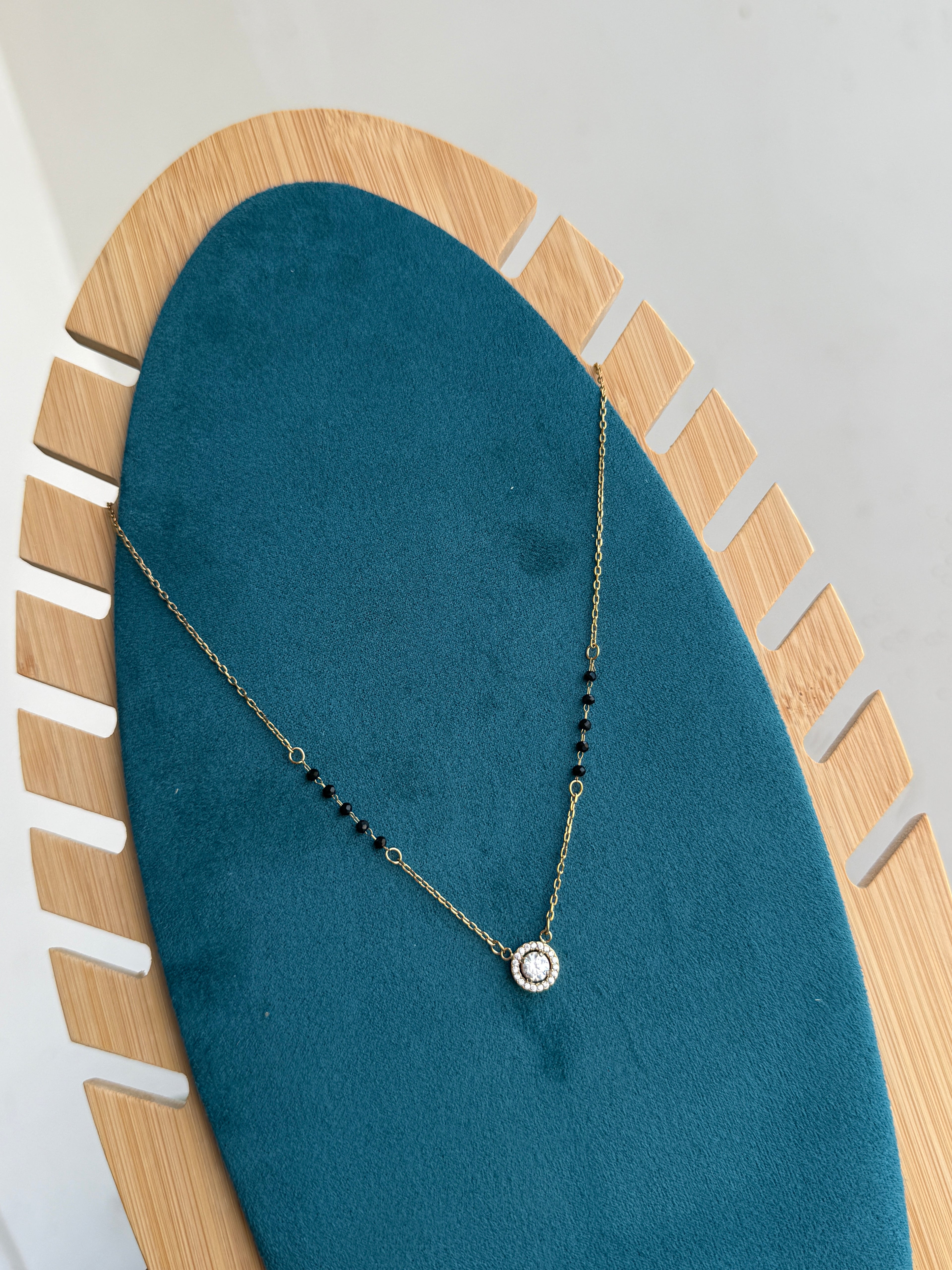 Bb035 circle Anti tarnish blackbeads