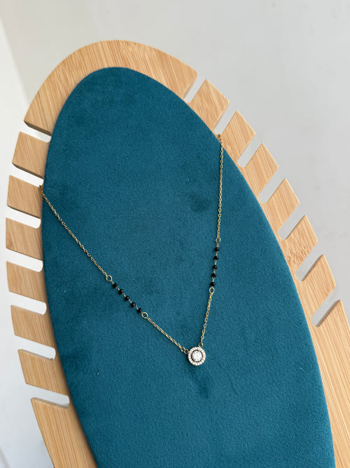 Bb035 circle Anti tarnish blackbeads