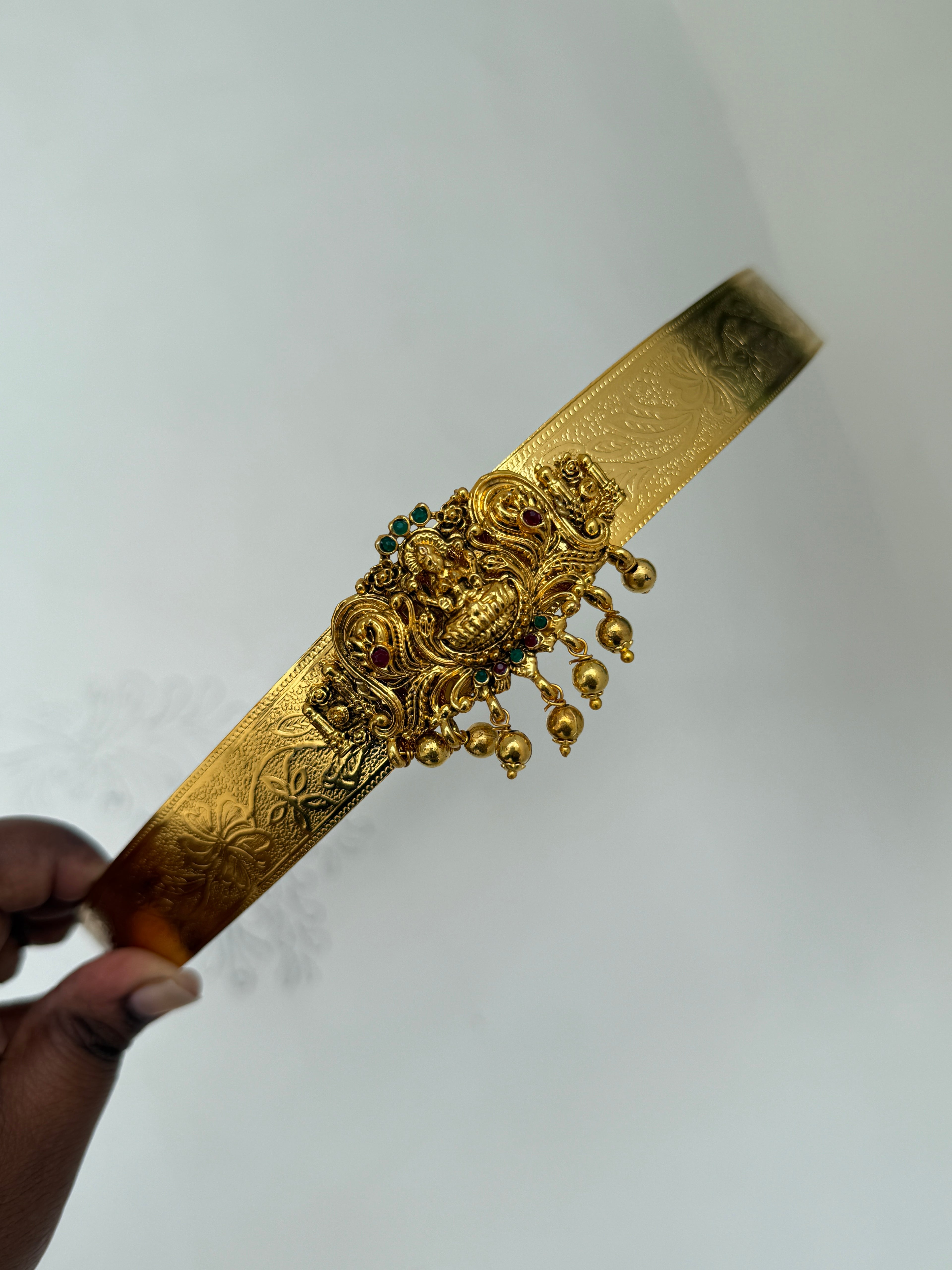 Hb514 Lakshmi Devi adults gold ball textured hipbelt