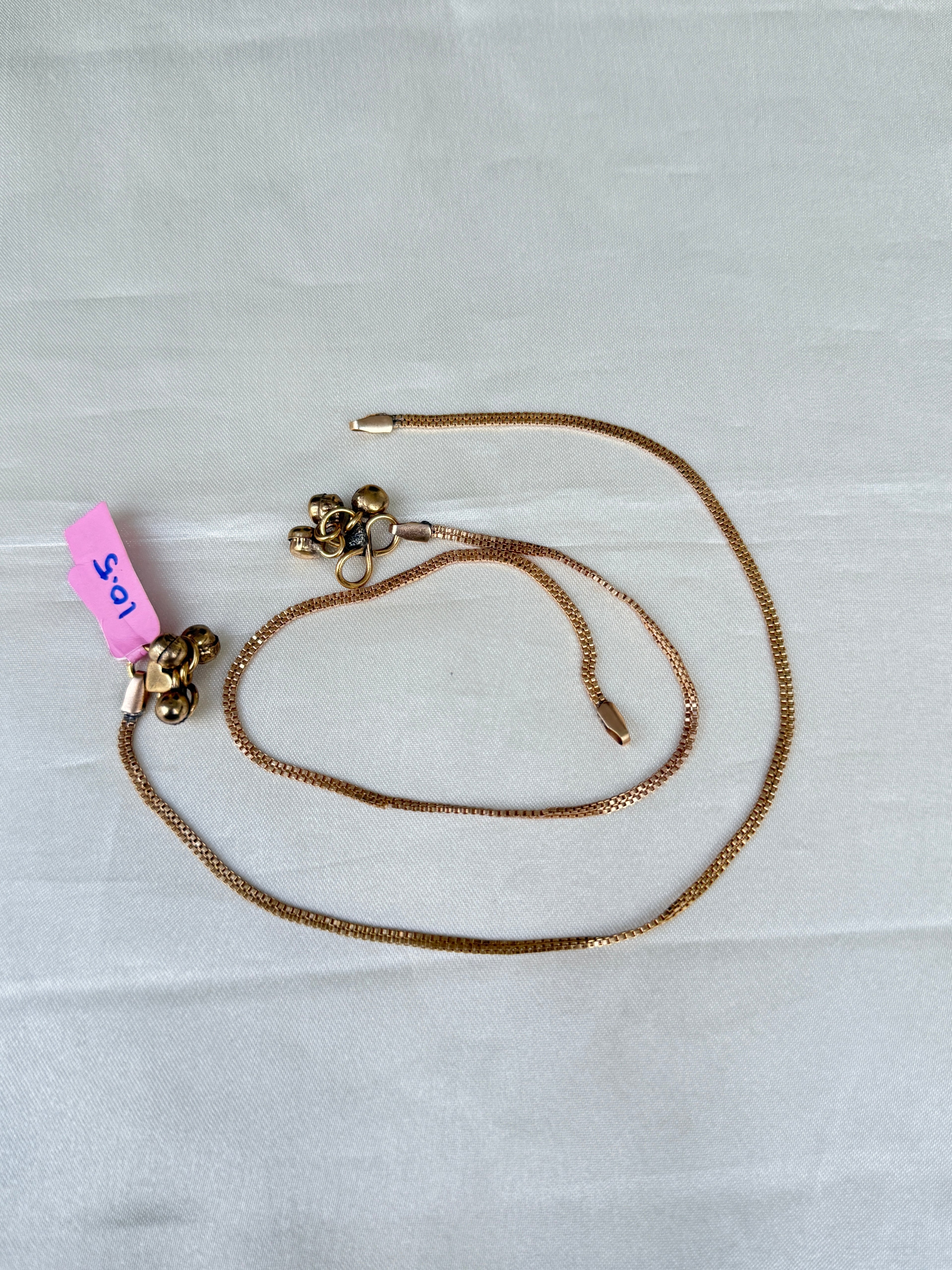 Ak108 panchaloham anklets (10.5) size