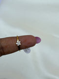 RG060 anti tarnish flower finger ring