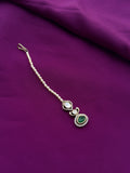 Moissanite pendant pearls tikka tk803