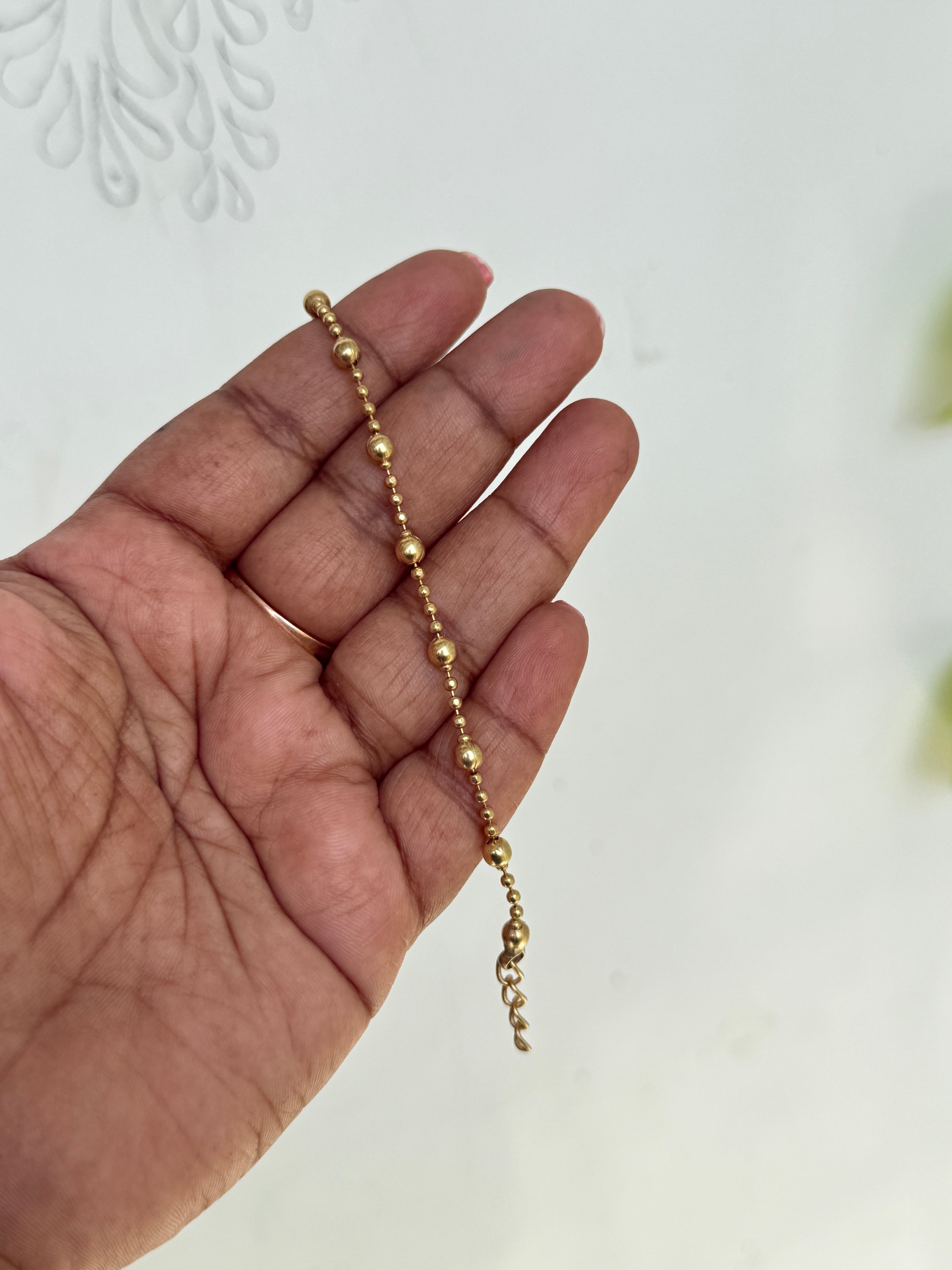 Ph038 panchaloham unpolished 7 inches daily wear chain bracelet