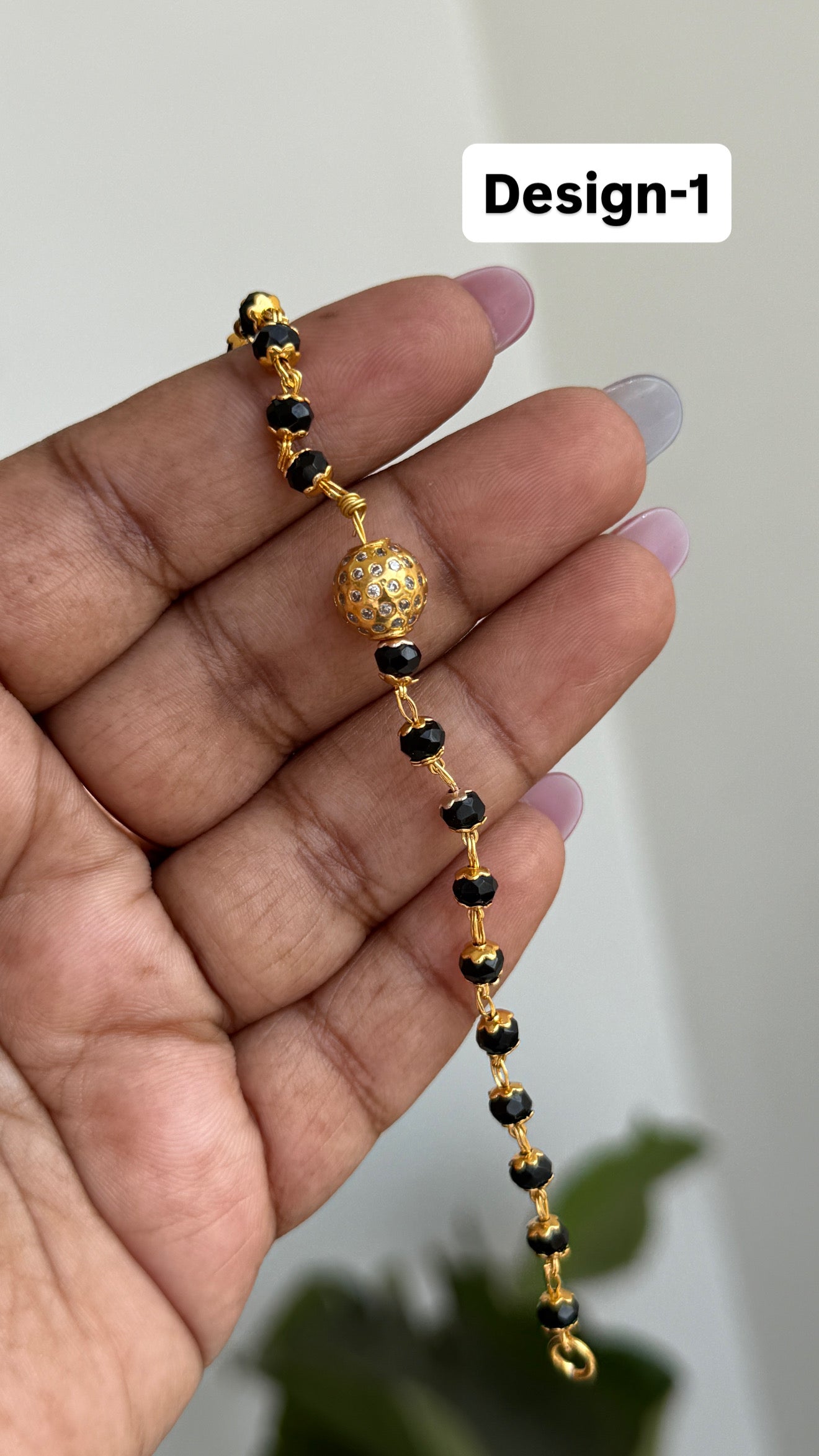 Ph202 Panchaloham blackbeads bracelet