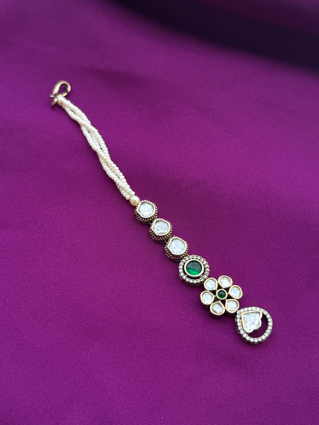 Mossinaite flower 3 layers pearls tikka tk800