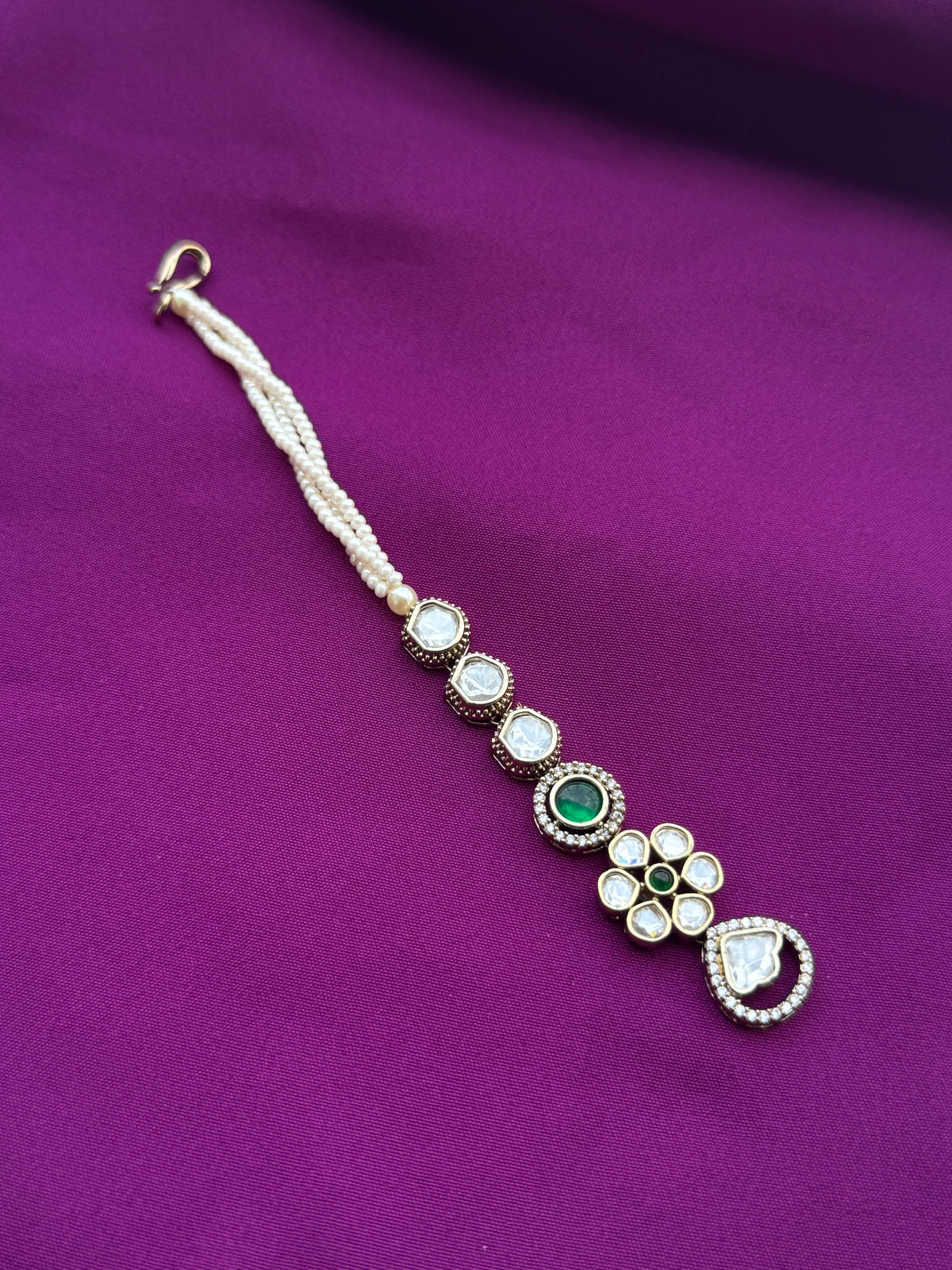 Mossinaite flower 3 layers pearls tikka tk800