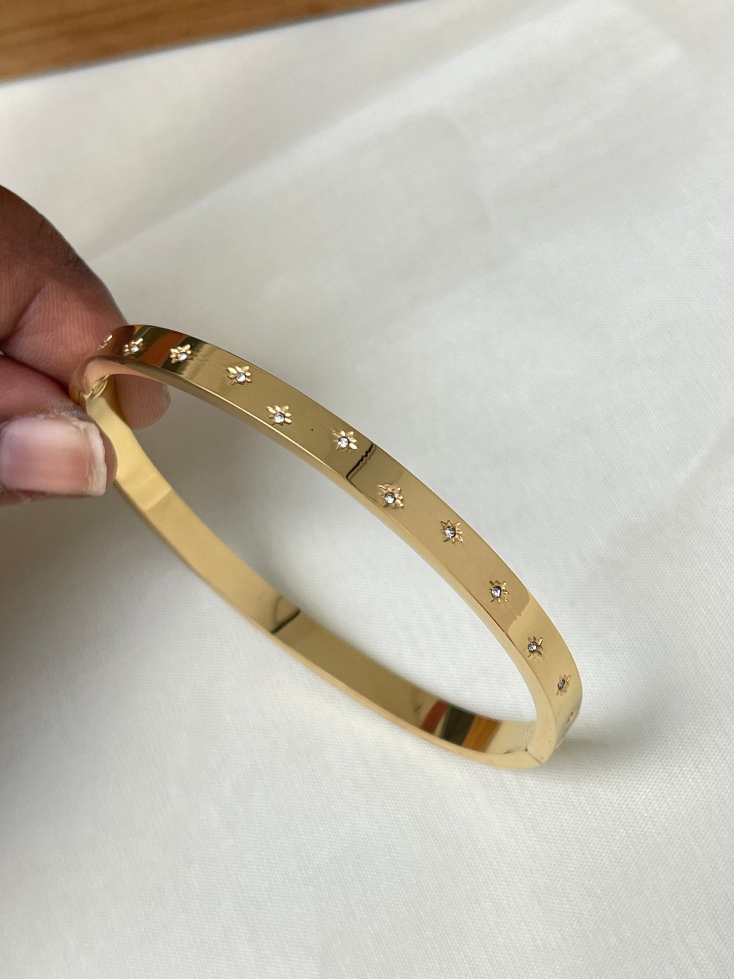 13 stone gold bracelet br500