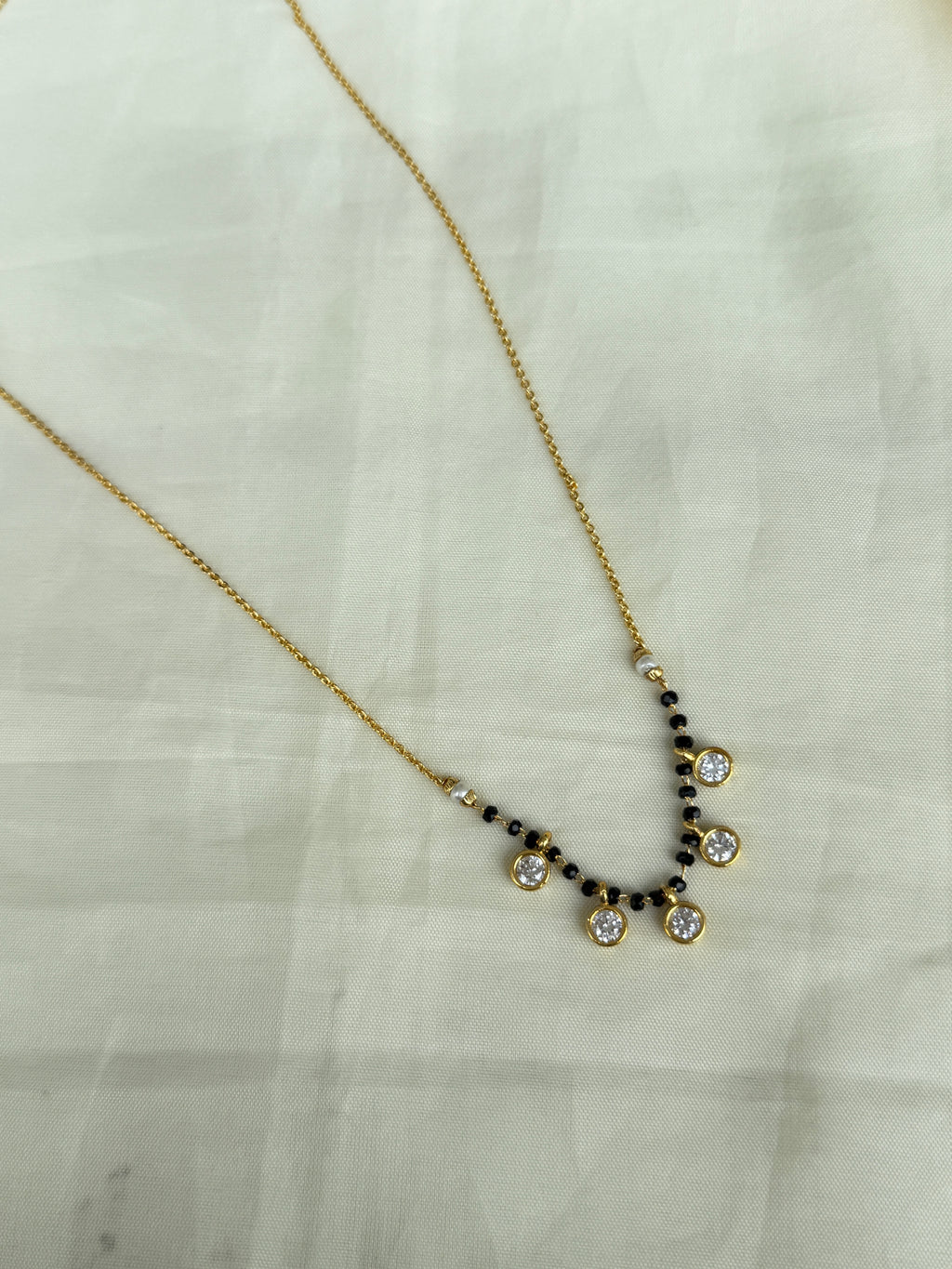 Bb017 5 stones 16 inches blackbeads