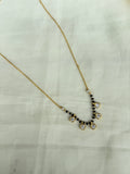 BB017 5 stones 16 inches Black Beads