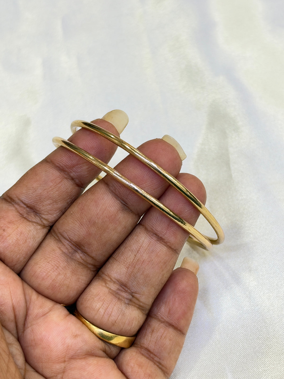 Ph818 Panchaloham unpolished plain bangles