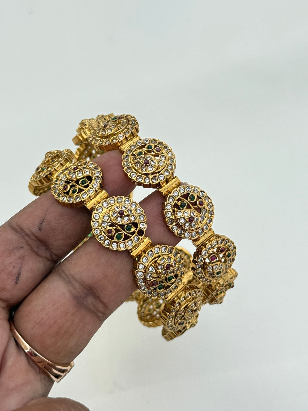 Sb149 multi colour peacock bangles