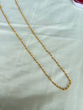 22 inches gold ball plain chain PH580