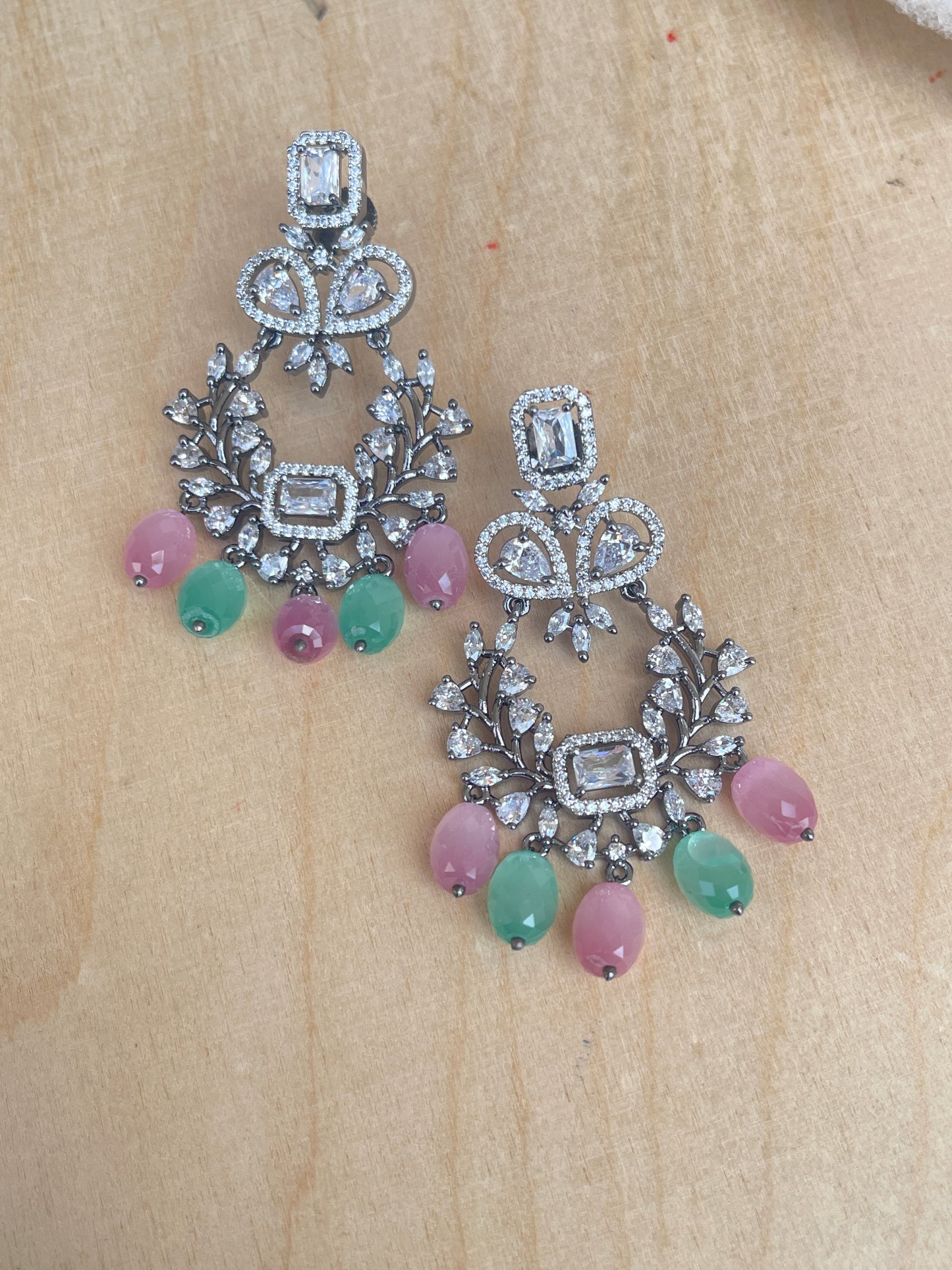 Zircon Western pastel earrings
