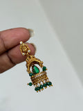 Er139 small lakshmi devi butta Earrings