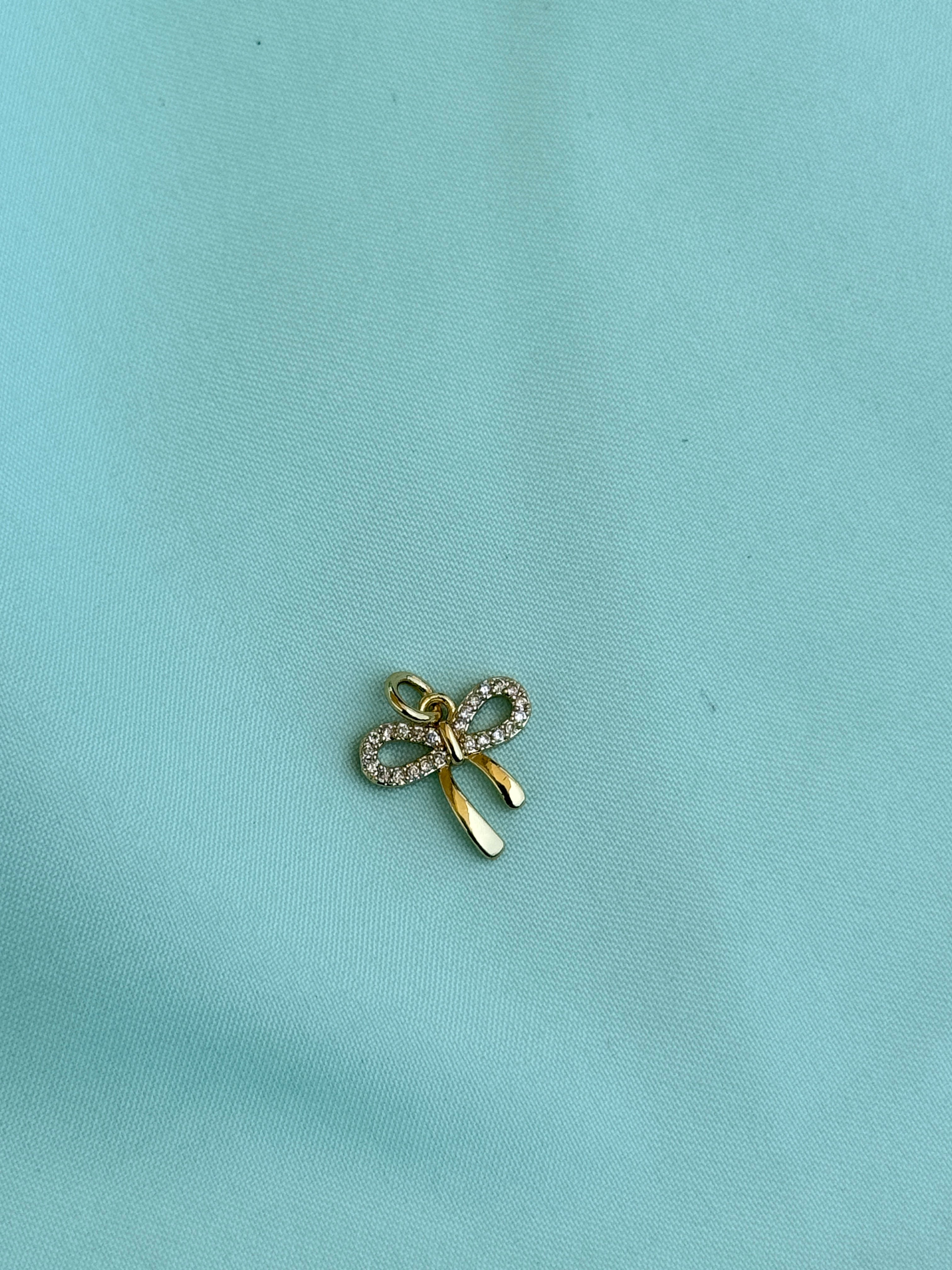 Al013 anti tarnish bow charms (pendent)