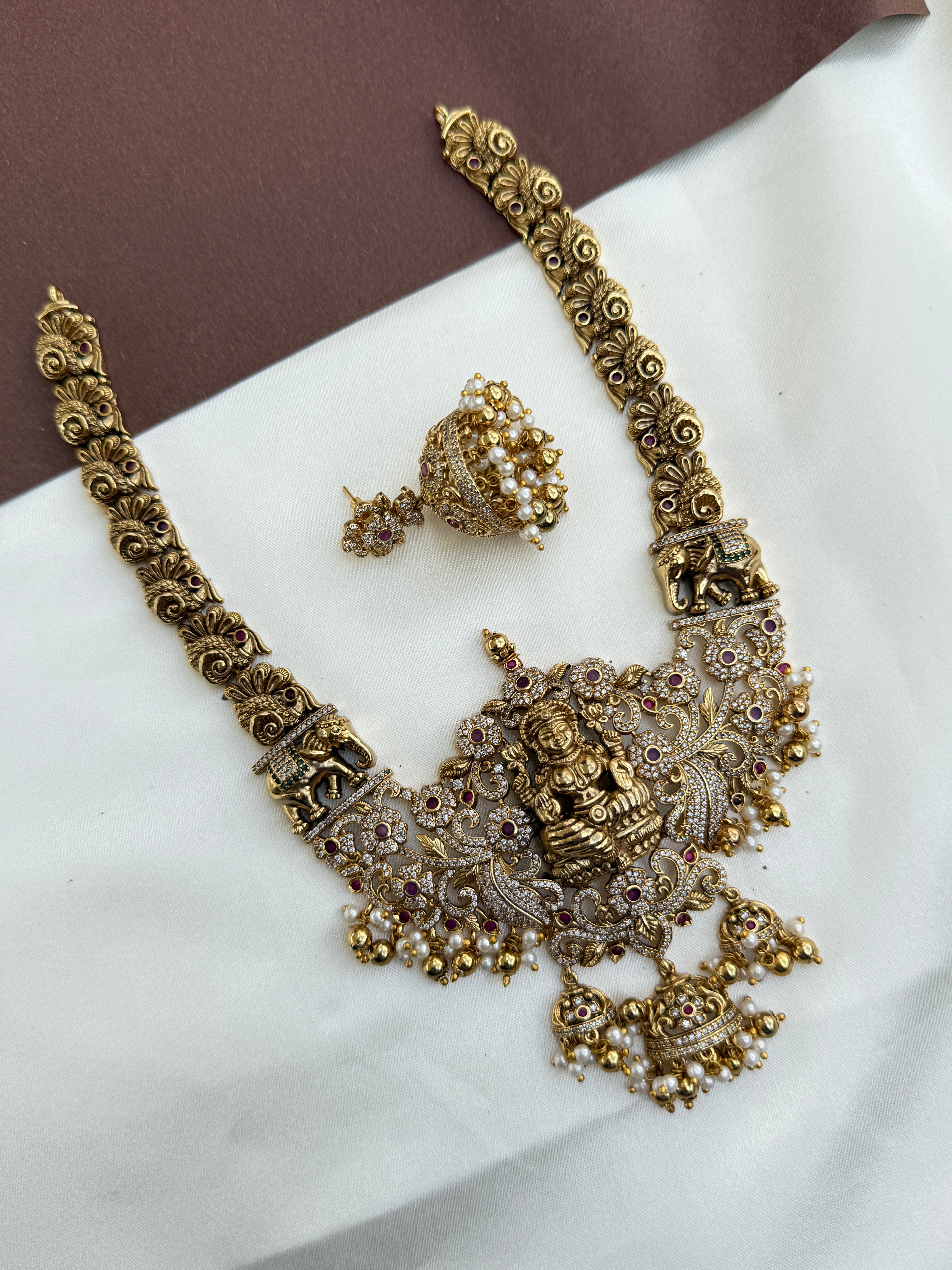 Ns360 Nakshi 3/4th lakshmi devi big size pendant