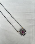 Single line blackbeads with Victorian pendant bb1709