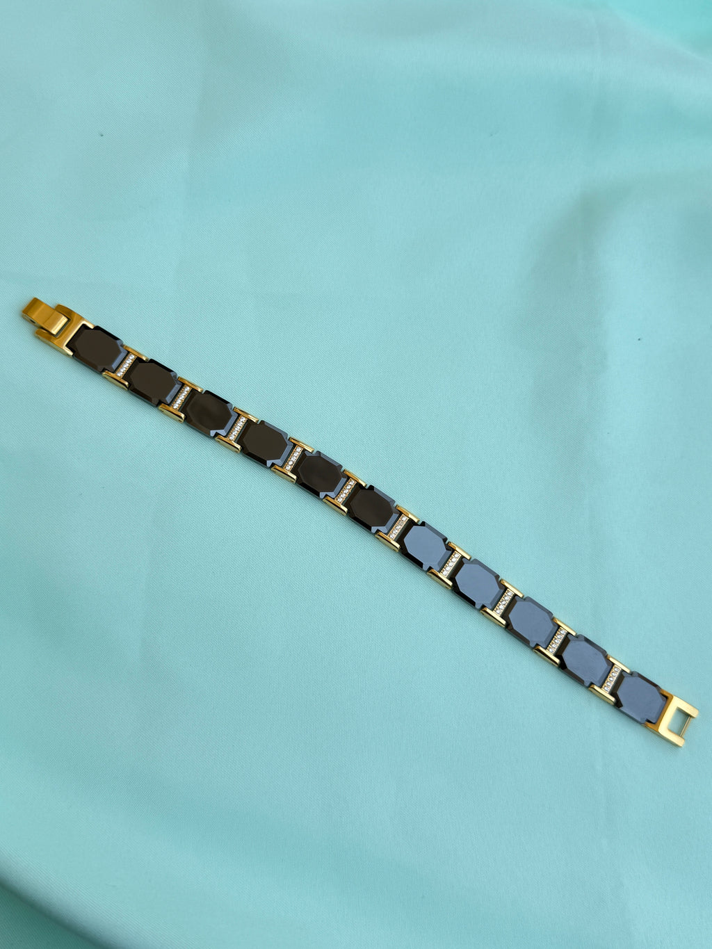 MN030 anti tarnish men's ceramic black bracelet suits for 2.8 to 2.10 size