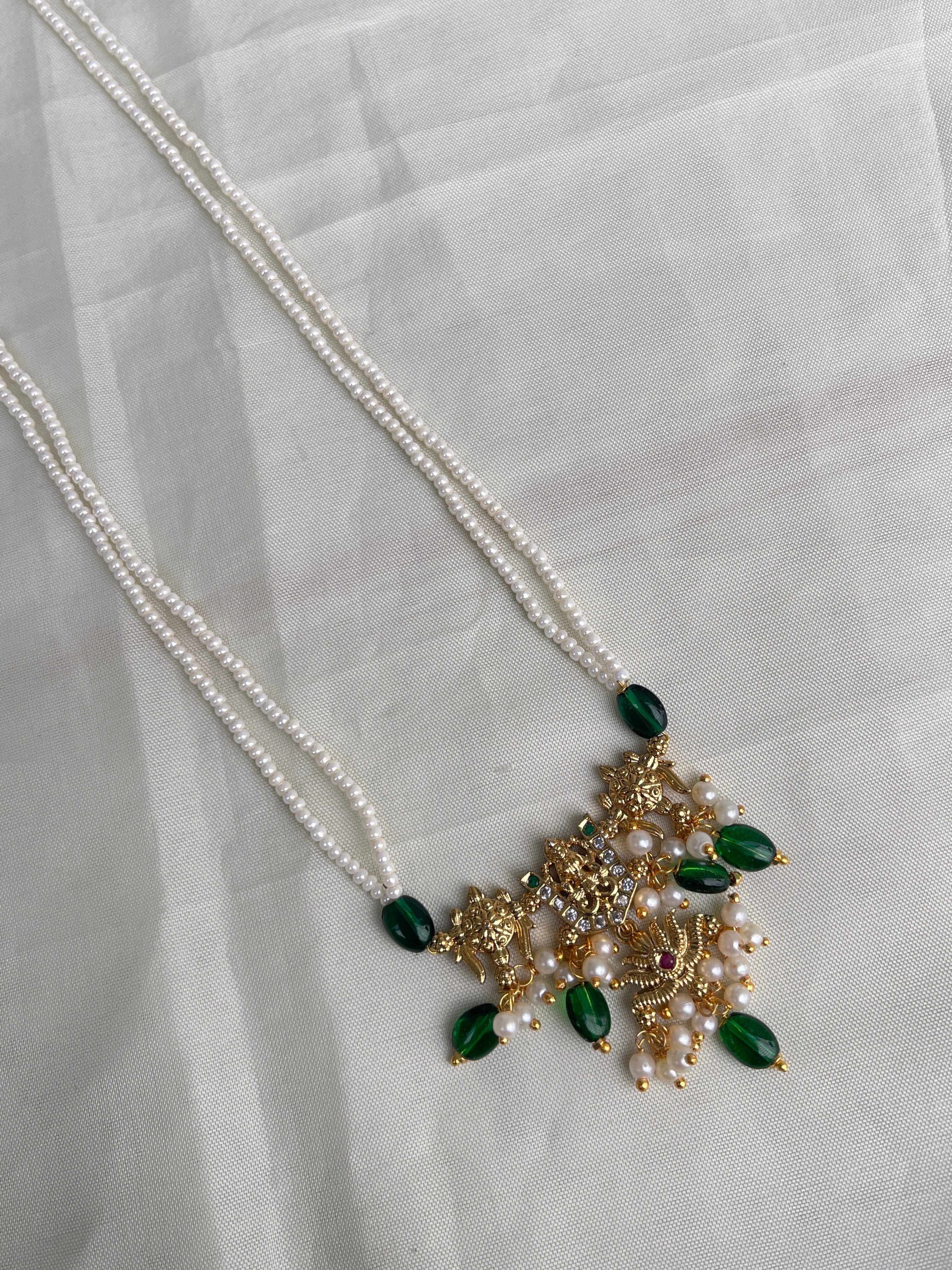 2 lines sugar pearl lord venkateswara chain pc003
