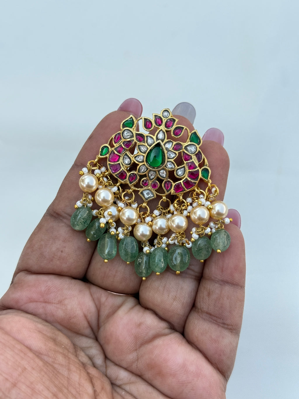 L012 jadau kundan pendant