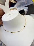 Bb433 single line 18 inches black beads