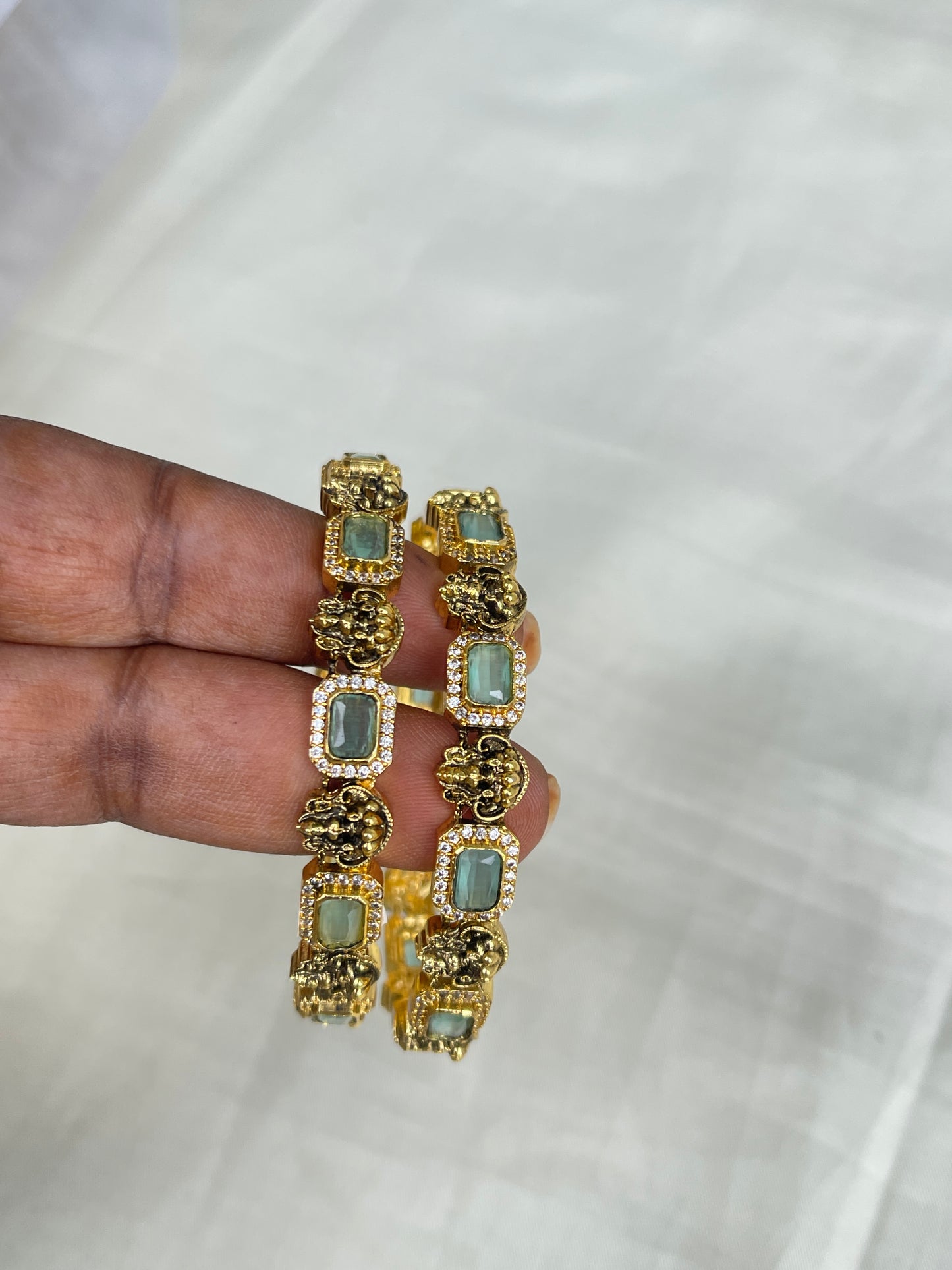 lakshmi devi antique pastel bangles Bg1559 sb516