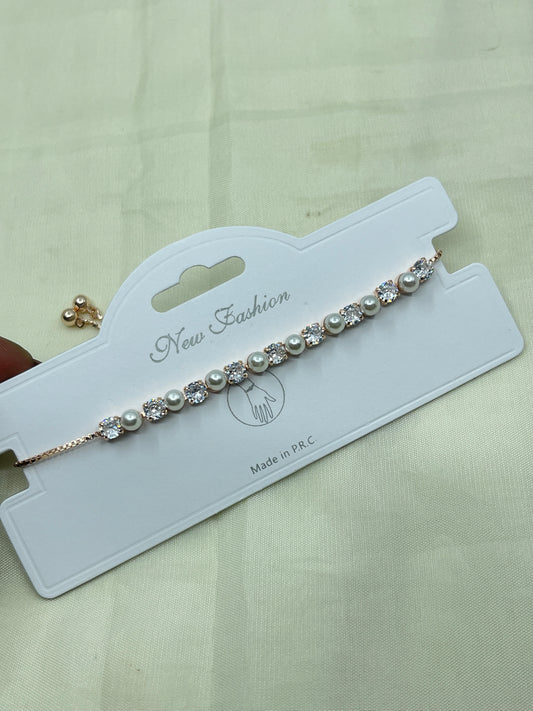 Pearl adjustable bracelet br516