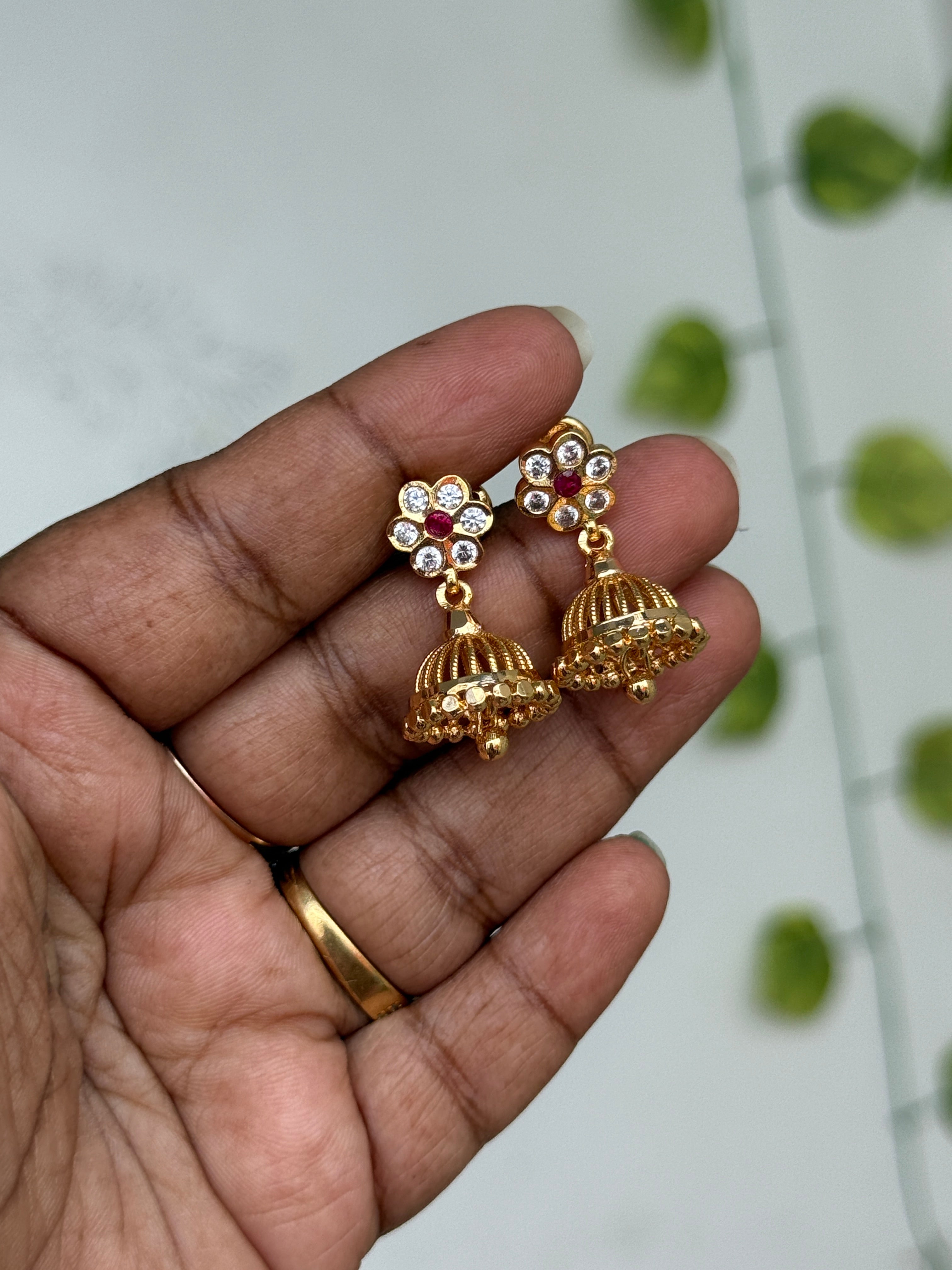 Ph605 Panchaloham butta back screw earrings