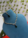 Emerald Serpent Luxe Neckset  green drop pendant with earrings ns999