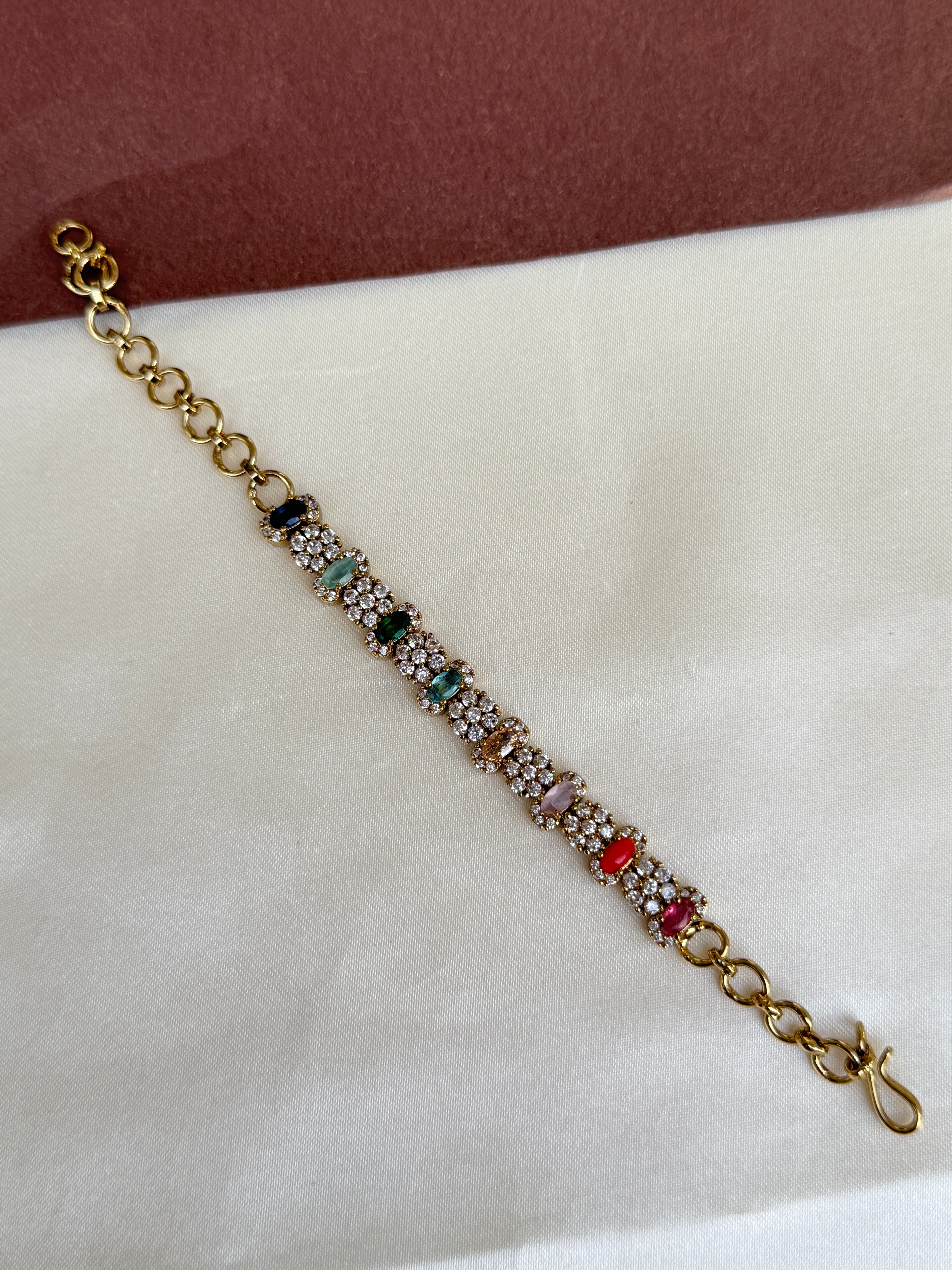 Br521 navarathan bracelet