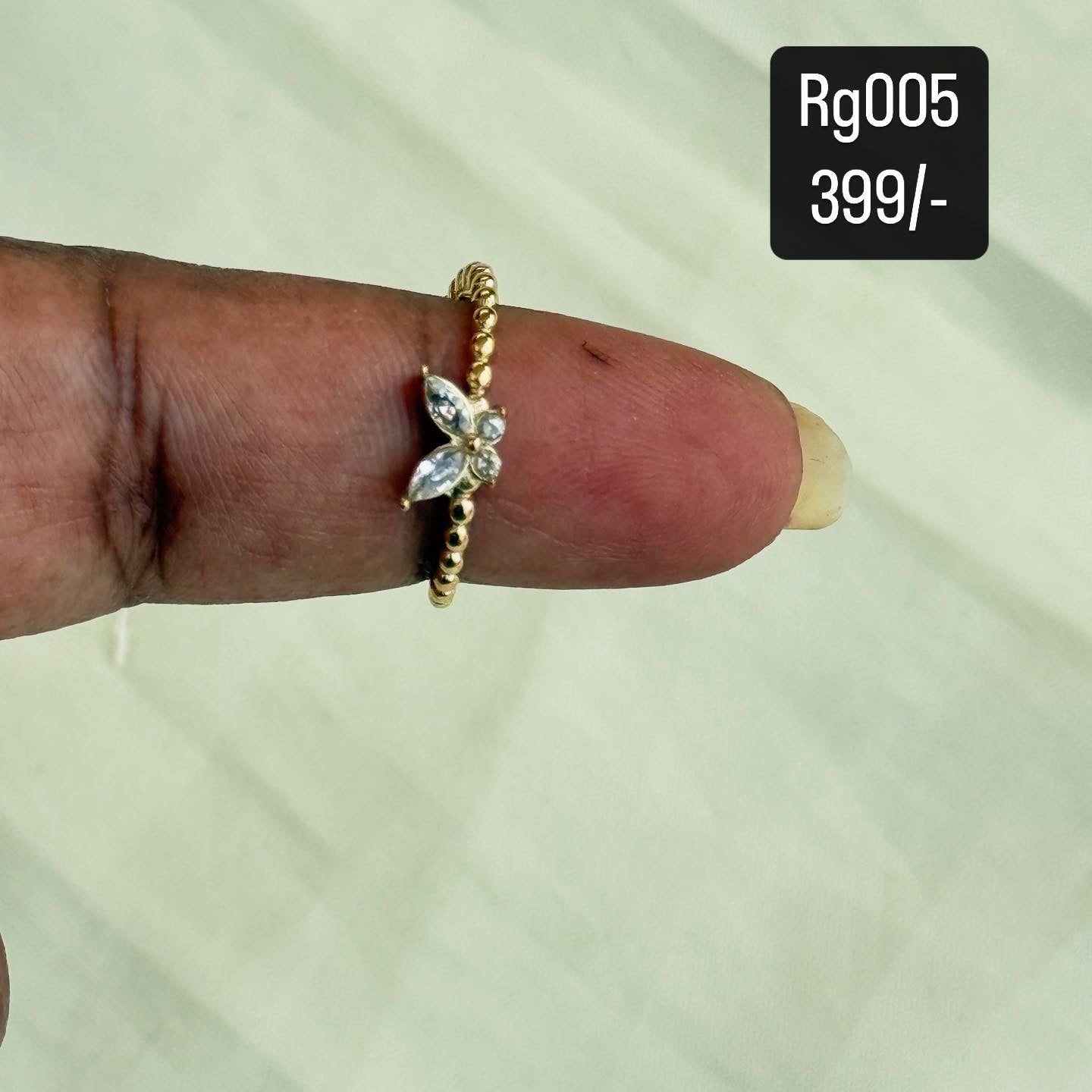 Gold finger rings rg005