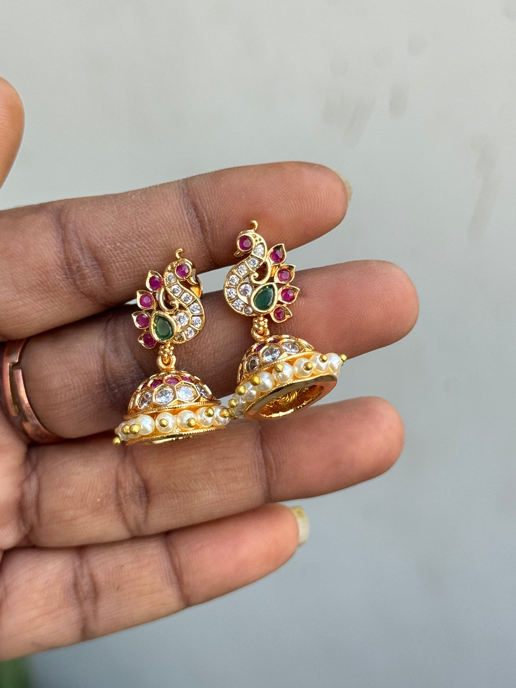 Ph350 multi peacock butta earrings suits for kids and adults