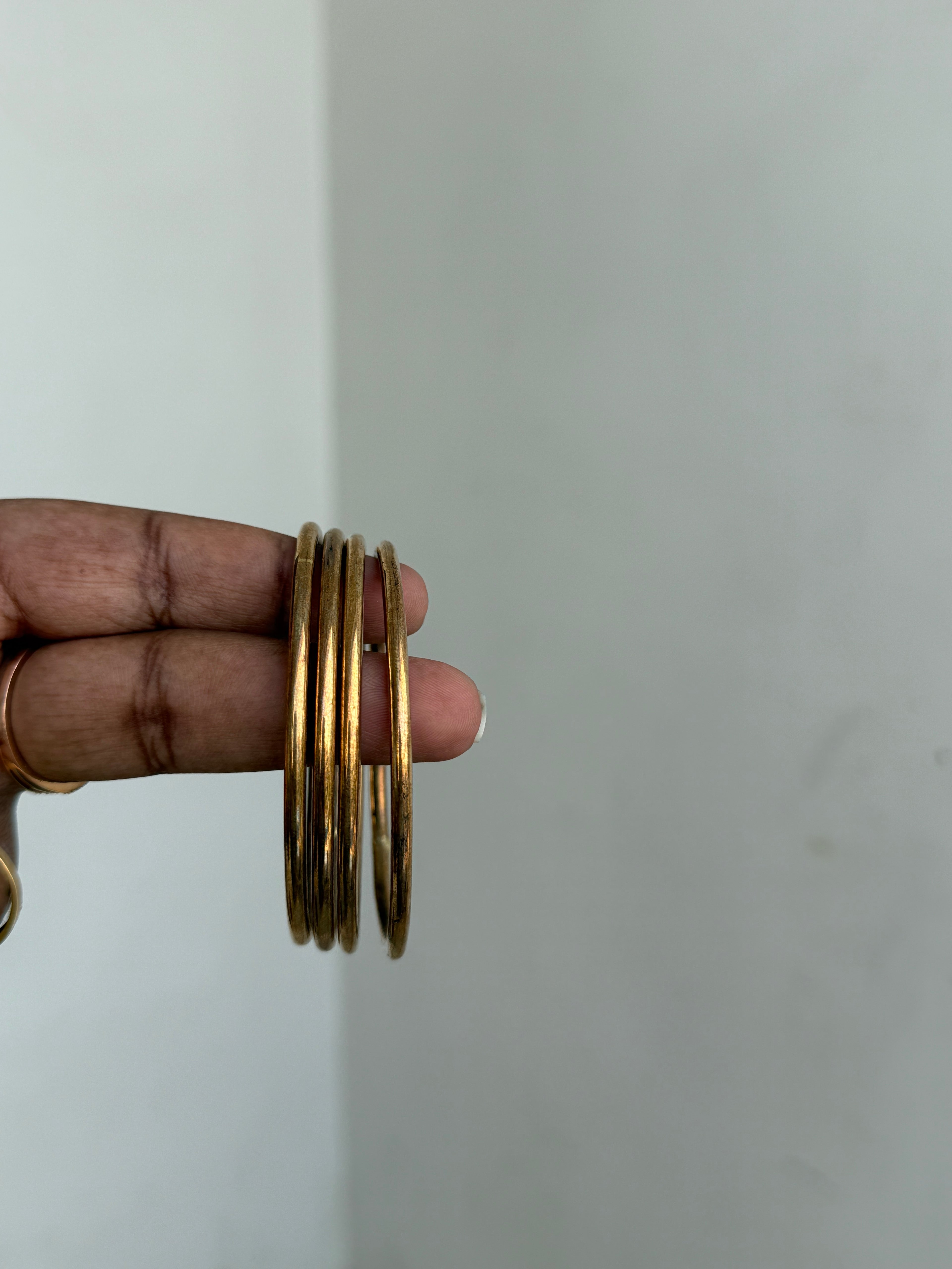 Ph163 unpolished plain panchaloham bangles