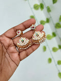 Panchaloham Chandbali back crew earrings ph639