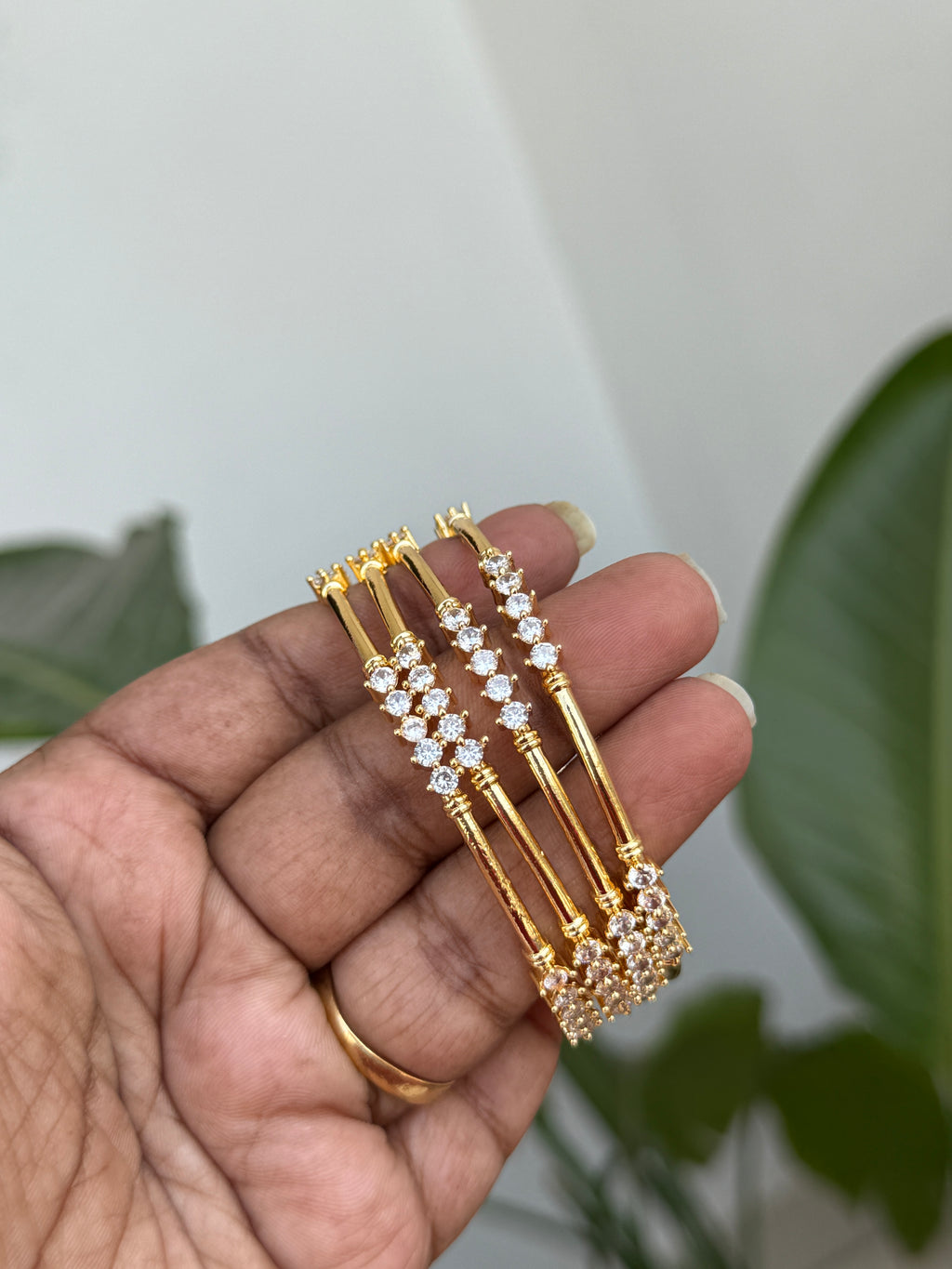 Sb115 slim diamond replica bangles