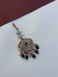 TK709 victorian tikka with green beads