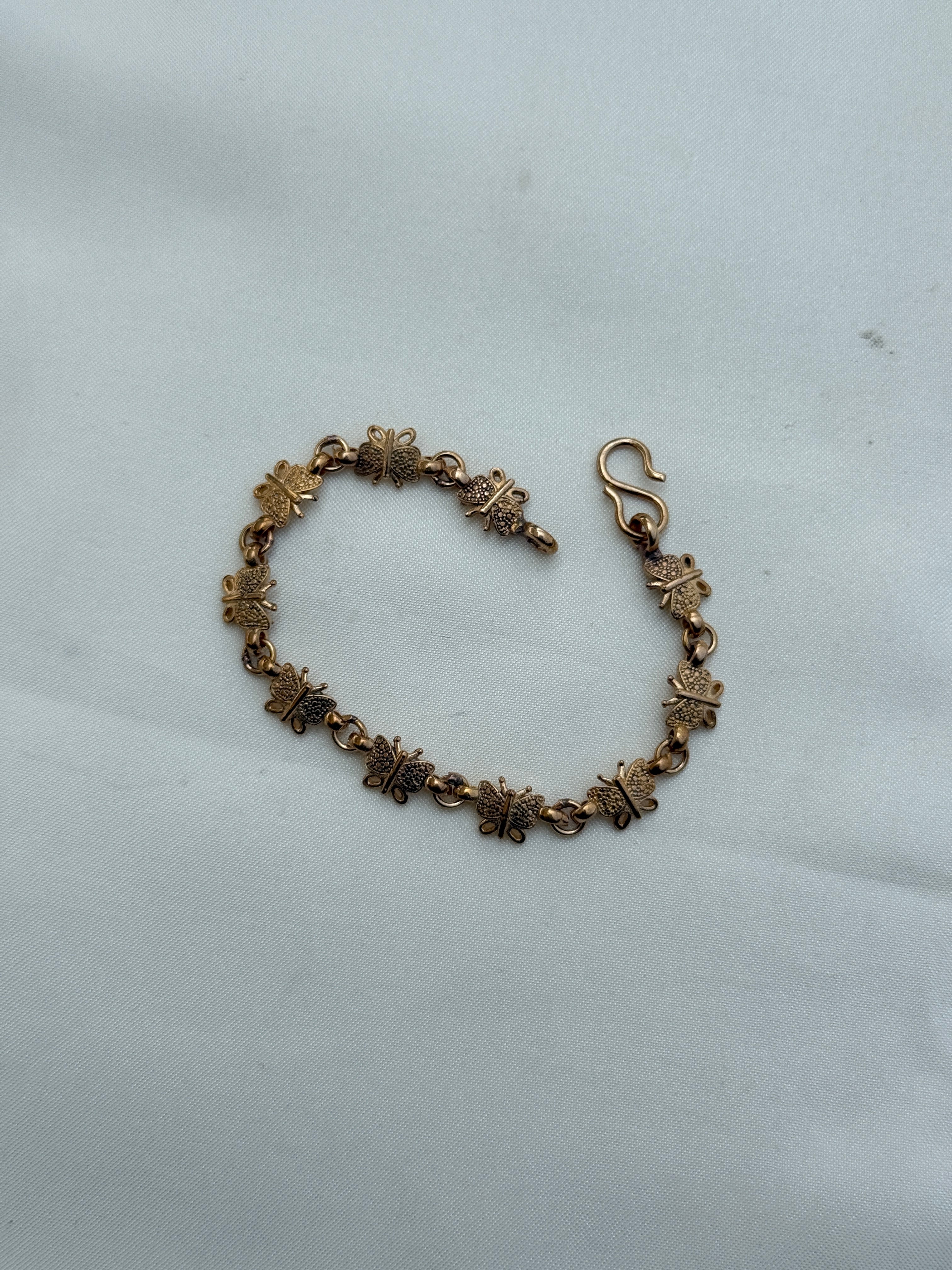 Ph293 panchaloha butterfly unpolished bracelet